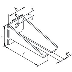 Upevňovacia konzola HELM Agrar, dvojitá