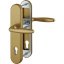 Bezpečnostné kovanie na vchodové dvere VERONA, kľučka-kľučka - Povrchová úprava: Bronz, Štvorhran: plný rýchloštvorhran QuickFit 8, Zakrytie vložky: Bez zakrytia