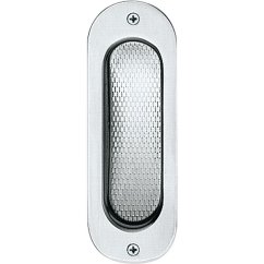 Mušle pro posuvné dveře MARCHESI, oválná, 40 x 120 mm, nerez mat