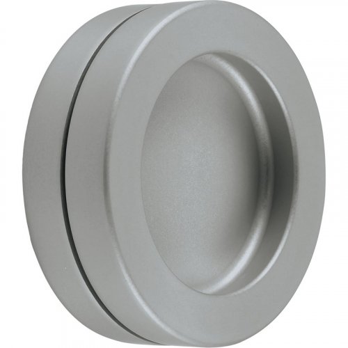 Mušlové madlo pro posuvné dveře o 65 mm KWS, samolepící - Materiál: Hliník stříbrně eloxovaný