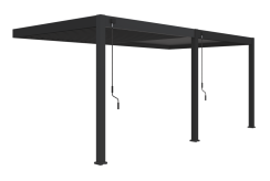 Bioklimatická pergola INTRO PLUS 6x3 m, hliník - do stěny