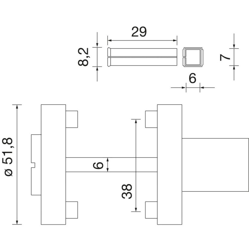 Solido dveřní kování MALMÖ, nerez černá