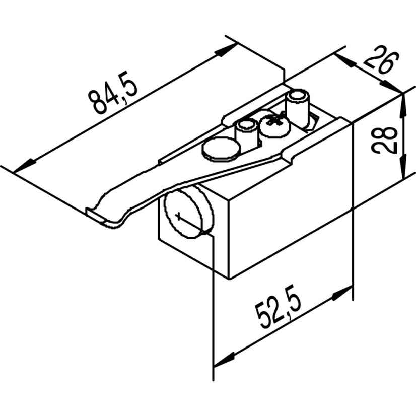 Koncový doraz kolejnice HELM 140