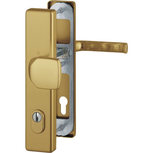 Bezpečnostné kovanie na vchodové dvere LONDON, kľučka-guľa - Hrúbka dverného krídla: 37 - 42 mm, Povrchová úprava: Bronz, Zakrytie vložky: Bez zakrytia