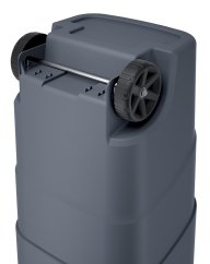 Popelnice Prosperplast Wheeler 95 l antracit, černé víko