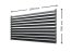 SAMKIT SET pro venkovní žaluzie z hliníku RAL 7016 (antracitová): V:1000, Š:2500mm