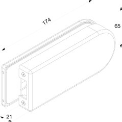 Protibox SOLIDO Studio Round 300, sklo 8 mm, nerez. ocel