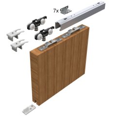 Sada kování pro posuvné dveře 2100 mm do 50 kg