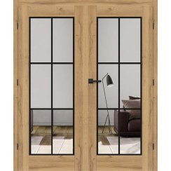 Dvojkrídlové dvere  Miskant 1 - Falcové/Bezfalcové