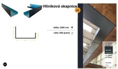 SAMKIT Odvodňovací profil hliník - antracit 7016 v délce 2000mm