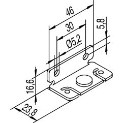 Upevnění kolejnice na stěnu HELM 53/73