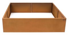 Vyvýšený záhon G21 132 x 32 x 132 cm, Corten