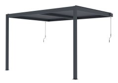 Bioklimatická pergola G21 Trenton 4x3 m, antracitová hliníková