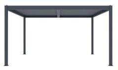 Bioklimatická pergola G21 Austin 4x4 m, antracitová hliníková