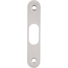 Protiplech pro zámek na posuvné dveře, 90 x 18 x 2 mm, satinovaný chrom
