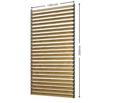 SAMKIT SET black - 1300*2500mm (25ks modřínových desek a 5x samkit)