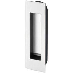 Mušle pro posuvné dveře MARCHESI, 45 x 155 mm, hranatá, otevřená, matný nerez