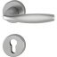 Rozetové dveřní kování NY - Povrchová úprava: Stříbrný elox, Provedení rozety: Rozeta OB