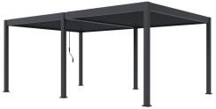 Bioklimatická pergola INTRO DUO 6x4 m, hliník - volně stojící