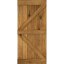Dřevěné posuvné dveře na stěnu MODERN RUSTIC K