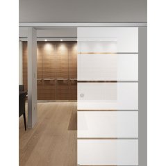 Celosklenené posuvné dvere sada Sensita 15, posuvné kovanie strieborné