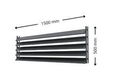 SAMKIT SET pro venkovní žaluzie z hliníku RAL 7016 (antracitová): V:500, Š:1500mm
