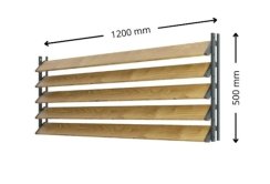 SAMKIT SET black - 1200*500mm (5ks thermowood borovice desek a 1x samkit)