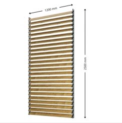 SAMKIT SET black - 1200*2500mm (25ks modřínových desek a 5x samkit)
