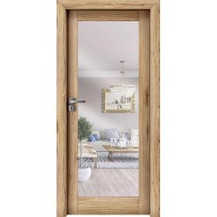 Falcové/Bezfalcové dveře - Mirror 1 Lustro