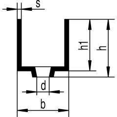 Spodní vodicí kolejnice 25 x 25 x 2, žárový pozink