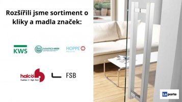 Rozšířili jsme sortiment o produkty madla a kliky