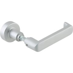 Souprava klika - koule 10.304 bez rozet, se čtyřhranem, hliník stříbrný elox