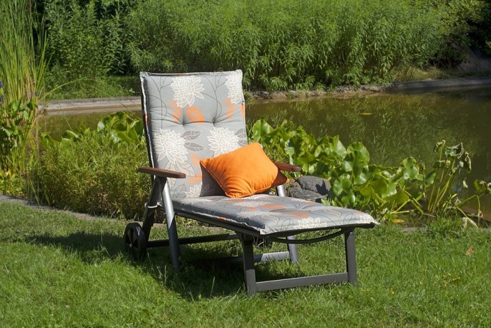 ASS COMFORT lehátko hliníkové - antracit + černé