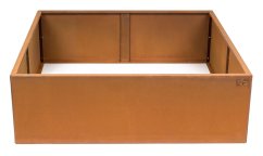 Vyvýšený záhon G21 102 x 32 x 102 cm, Corten