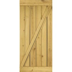 Dřevěné posuvné dveře na stěnu MODERN RUSTIC Z