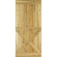 Dřevěné posuvné dveře na stěnu MODERN RUSTIC X