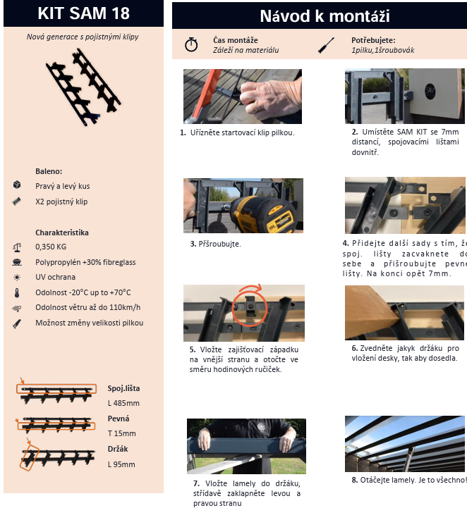 Montážní manuál systému SAMKIT 18