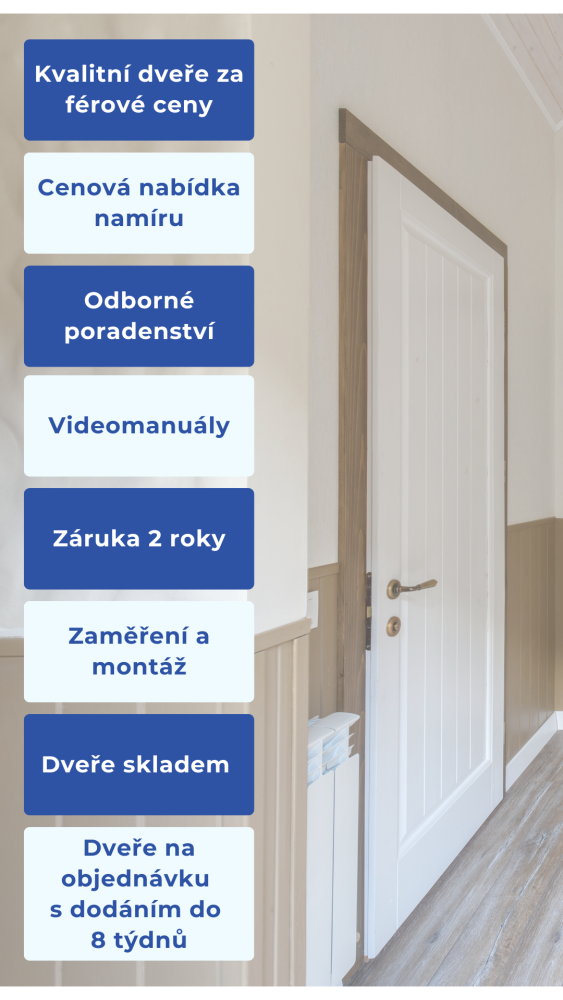 Interiérové dveře s obložkou - Laporte.cz